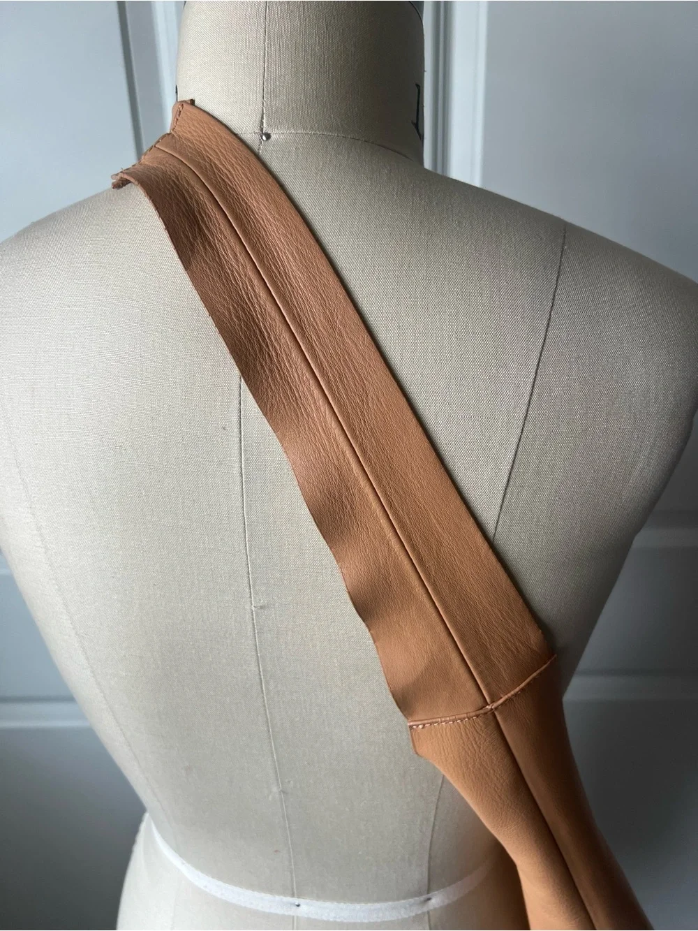 Minimalist Tan Leather Shoulder Boho Bag